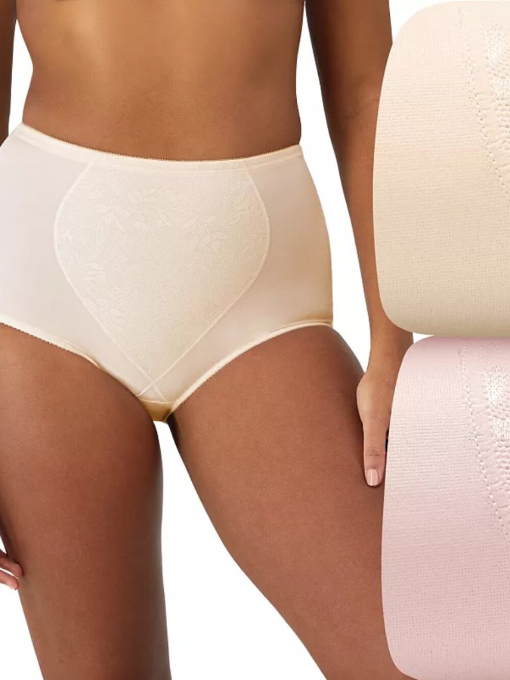 Bali Tummy Panel Control Briefs Pink Size XL